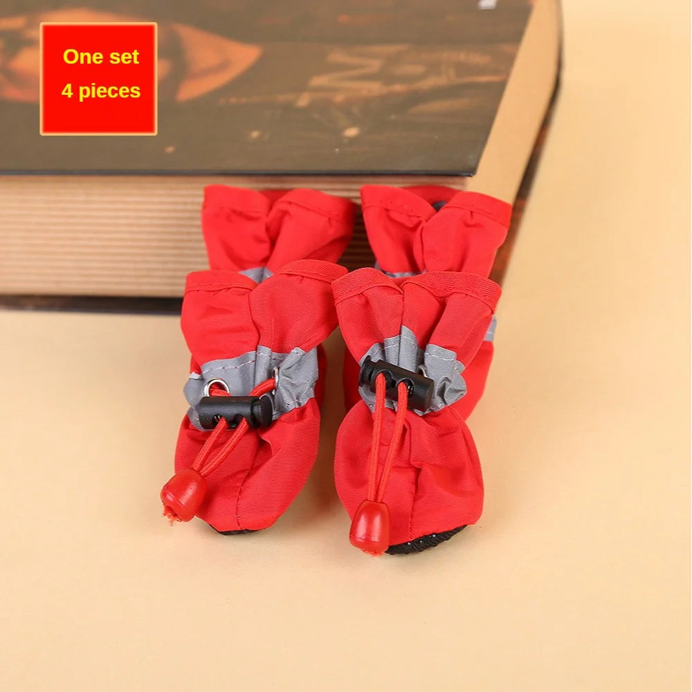 Water-Resistant Dog Shoes For Small Dogs Outdoor Rain Boots