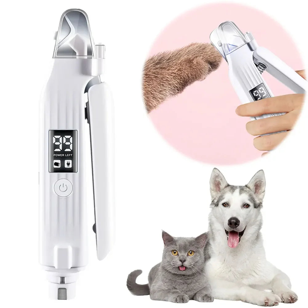 Shunmaii 2 In 1 Electric Dog Nail Grinder And Clipper