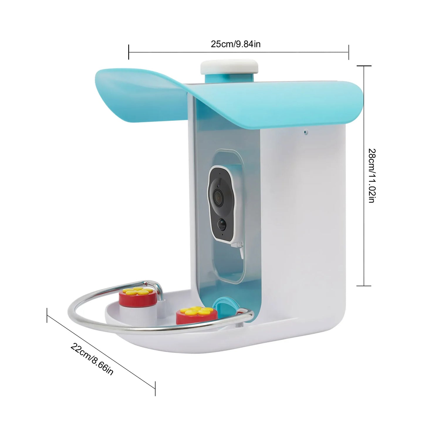 Smart Bird Feeder With Camera Outdoor Auto Capture Solar Panel