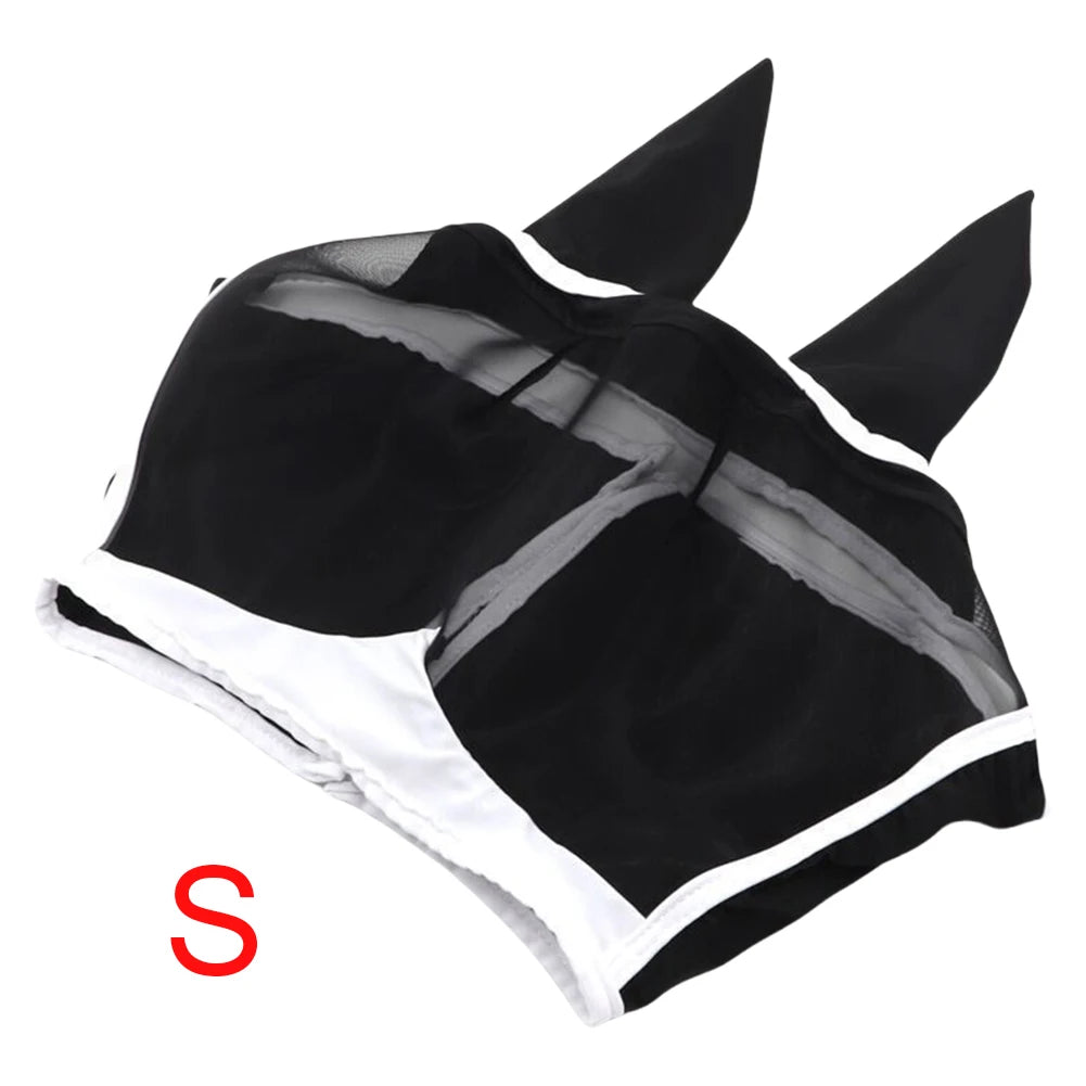Shunmaii Breathable Horse Fly Mask Mesh Eye Shield For Horses