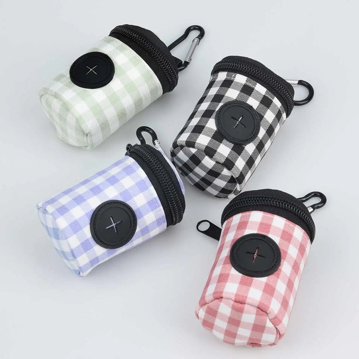 Pet Waste Bag With Plaid Checkered Pattern For Dogs