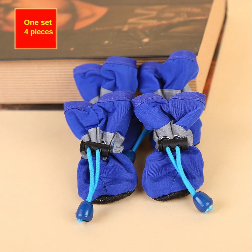 Water-Resistant Dog Shoes For Small Dogs Outdoor Rain Boots