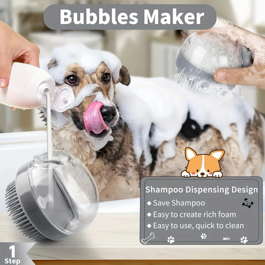 Dog Grooming Kit With Self Cleaning Tools And Flea Comb