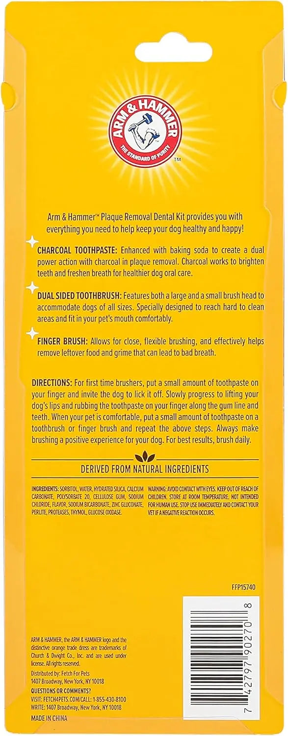 XMSJ Dog Dental Care Kit With Baking Soda Toothpaste Toothbrush