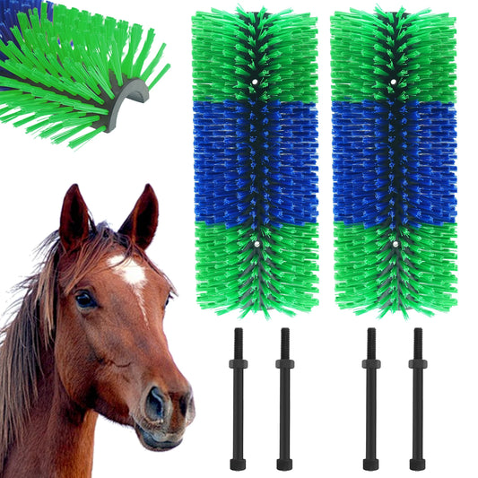 TWISTER.CK Livestock Scratch Brush Kit for Horses and Cattle