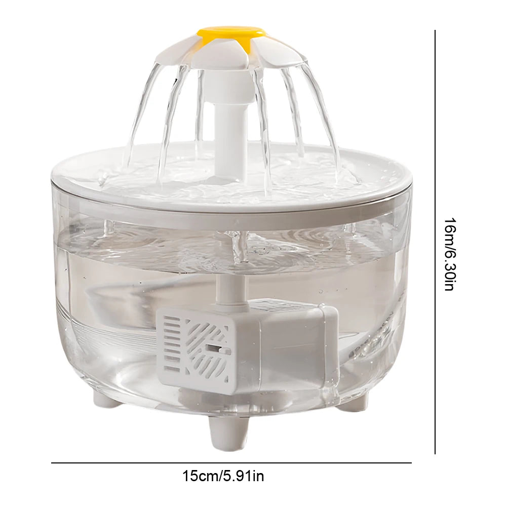 APWIKOGERH Automatic Cat Water Fountain With Filter USB