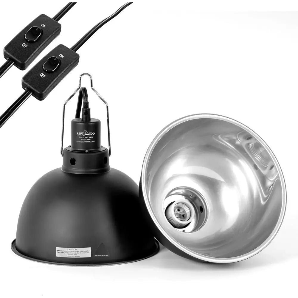 Reptile Light Fixture 2 Pack 150W Deep Dome With Switch