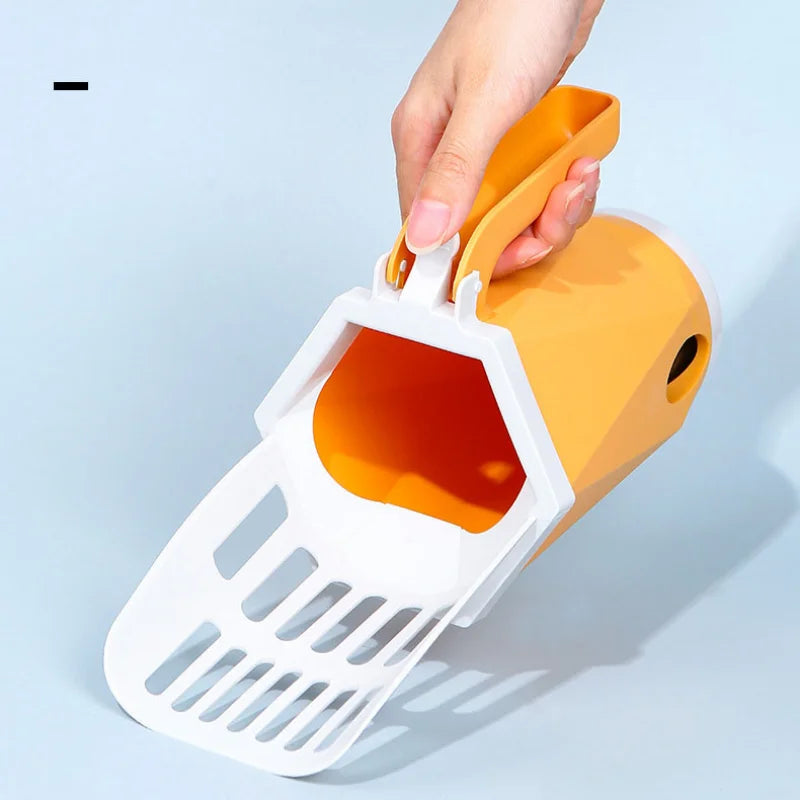 Cat Litter Scooper Self Cleaning Large Capacity Built In Bag