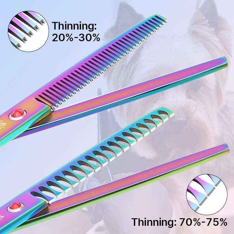 Fenice Dog Grooming Scissors 9Cr Steel Home Use Set