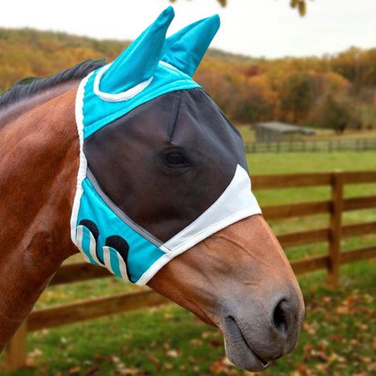 Shunmaii Breathable Horse Fly Mask Mesh Eye Shield For Horses