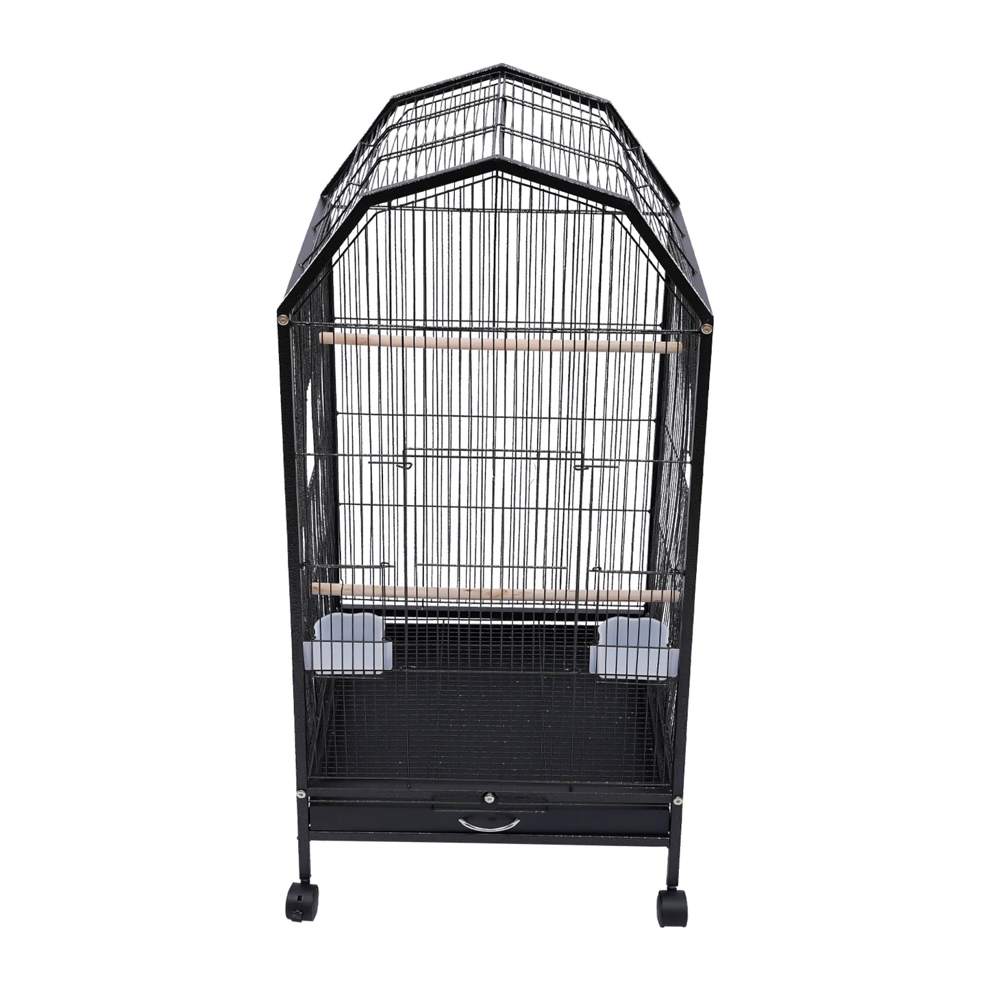 NONECN Iron Bird Cage Large Parrot Macaw Cockatoo Stand
