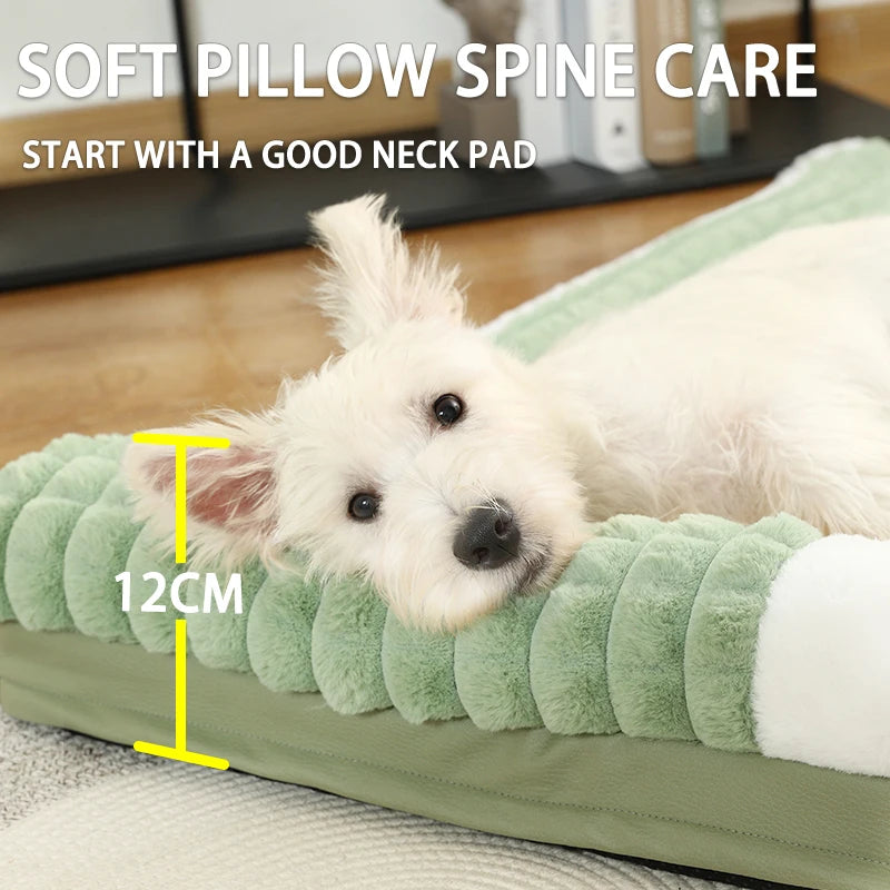 NONECN Thickened Dog Bed Removable Winter Warm Washable Mat