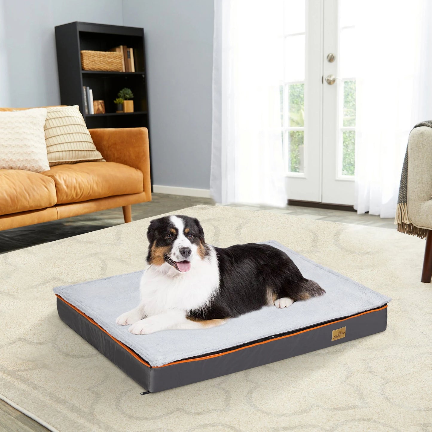 NONECN Dog Pet Bed Orthopedic Foam Cushion With Washable Cover